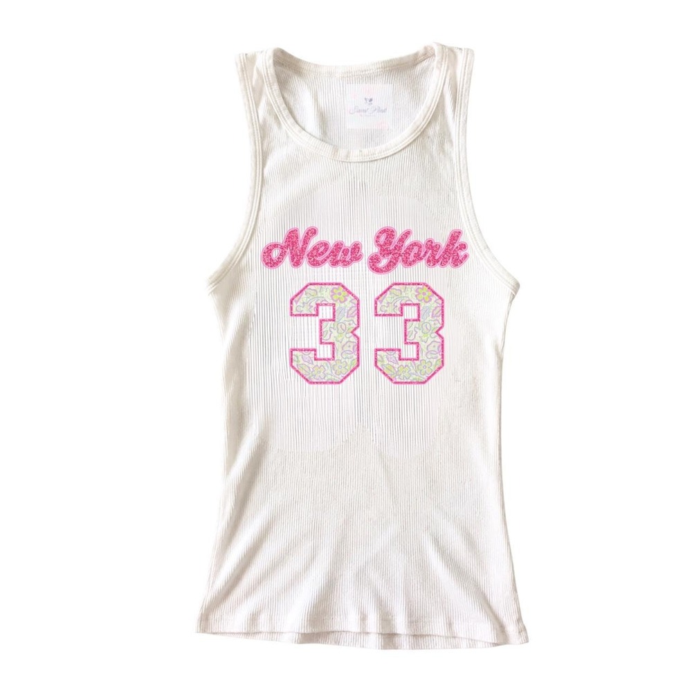 bimbo mcbling y2k ribbed tank